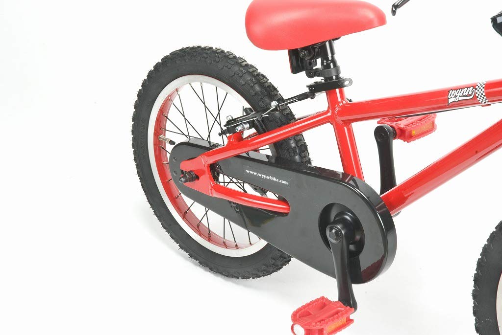 Amazon | 子供用自転車 Wynn Wynn-16 レッド×ブラックタイヤ 16インチ